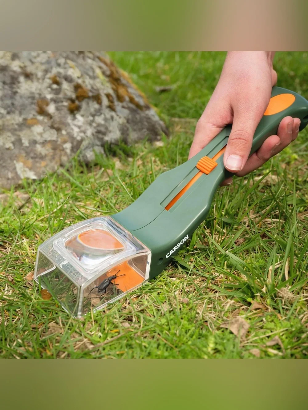 Carson BugView 5X Magnifying Glass Quick-Release Bug Catcher